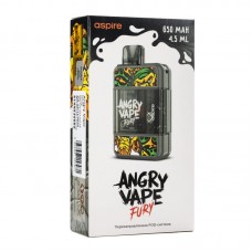 Электронная pod система Brusko Angry Vape Fury 650 mAh Gray (Серый)