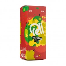 МК Жидкость Rell Low Cost Salt Sour Apple Pear (Кислое яблоко и груша) 0% 28 мл PG 50 | VG 50