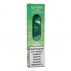 Одноразовая электронная сигарета ElfBar Kiwi Passionfruit Guava (Киви маракуйя гуава) 1800 затяжек