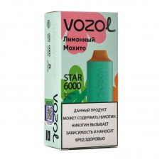 Одноразовая электронная сигарета Vozol Star Green Mojito (Лимонный мохито) 6000 затяжек