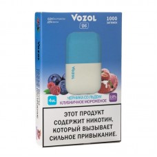 Одноразовая электронная сигарета Vozol D6 1000 затяжек Черника Со Льдом Клубничное Мороженое