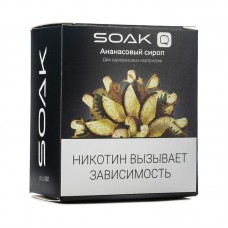 Упаковка сменных картриджей Soak Q Ананасовый сироп 4,8 мл 2% (Предзаправленный картридж) (В упаковке 2 шт)