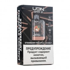 Одноразовая электронная сигарета UDN BAR X V3 Strawberry Pineapple Coconut (Клубника персик кокос) 7000 затяжек