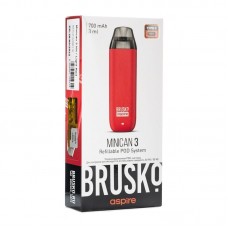 Электронная pod система Brusko minican 3 700 mAh Светло Красный