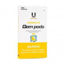 Картриджи для Juul Gem Pods Banana Ice (Банан со льдом) 2% 4 шт