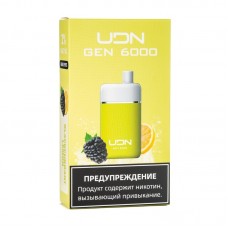 Одноразовая электронная сигарета UDN GEN Blackcurrant Lemon (Черная смородина лимон) 6000 затяжек