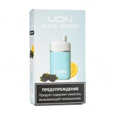 Одноразовая электронная сигарета UDN GEN Blue Raspberry Lemon (Голубика малина лимон) 6000 затяжек