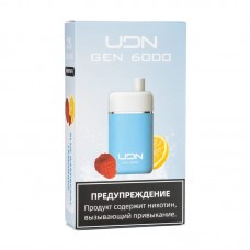 Одноразовая электронная сигарета UDN GEN Blue Raspberry Lemonade (Голубика малина лимонад) 6000 затяжек