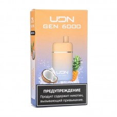 Одноразовая электронная сигарета UDN GEN Pineapple Coconut (Ананас кокос) 6000 затяжек